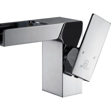 Anzzi Zhona Single-Handle Low-Arc Bathroom Faucet in Polished Chrome L-AZ039